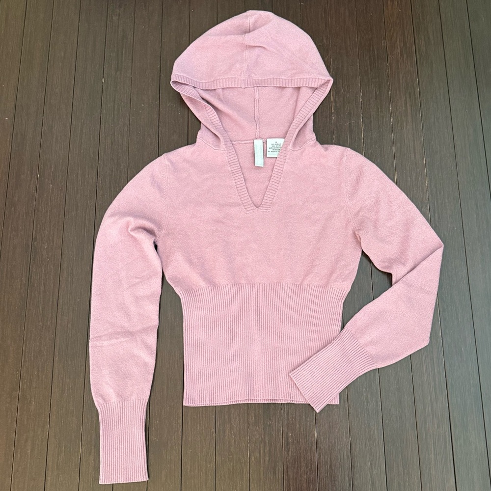 Chic Pink/Purple V-Neck Hoodie
